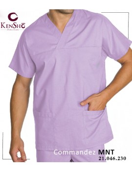 Tenue Médicale Homme Violet Lilas