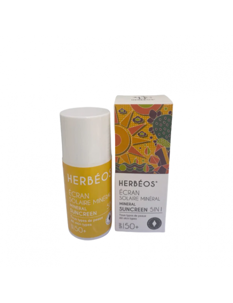 Herbeos écran solaire mineral 5 en 1 spf 50+