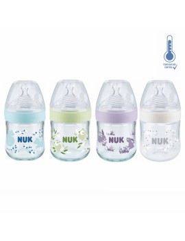 Nuk biberon nature sense 120ml en verre