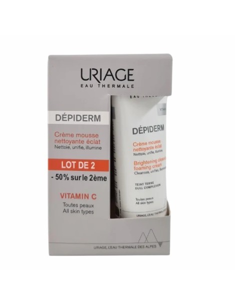 Uriage coffret depiderm white mousse