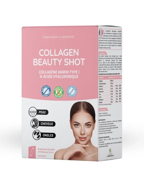 Collagene Beauty shot sachet boite 14