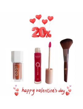 azal pack love your cheeks sao paolo + gloss make it fake X+ PINCEAU APPLICATEUR 2.8