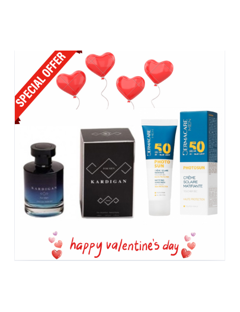 Pack homme eau de parfum Kardigan +  Dermacare photosun écran men spf50+