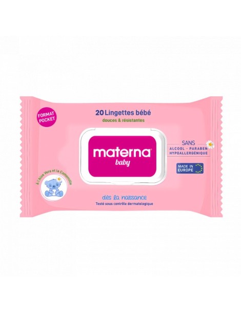 Materna lingette hygiene intime 20 pièces