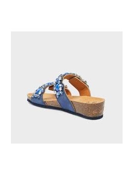 Scholl sabot palma 2 straps bleu p41