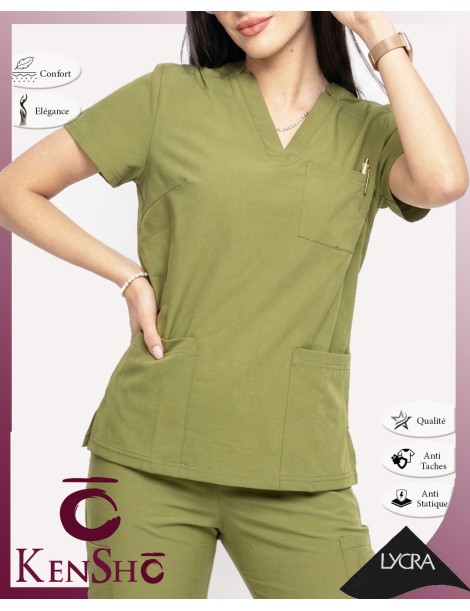 Tenue Médicale KenSho HT Vert Olive
