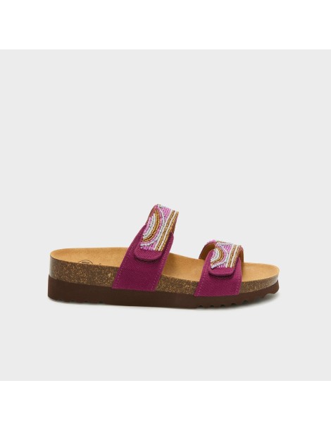 Scholl sabot classique bordeau multi