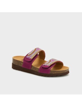 Scholl sabot classique bordeau multi
