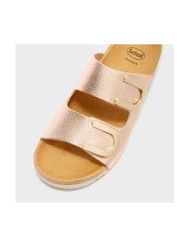 scholl sabot élégant or rose 39