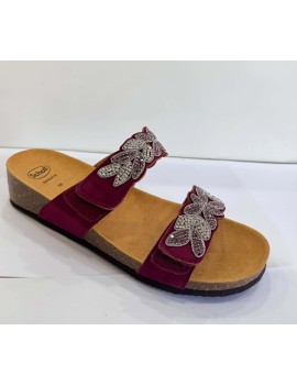 Scholl sabot  bimba bordeau