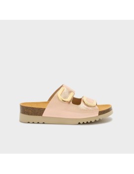 scholl sabot élégant or rose 39