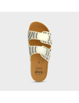 Scholl sabot strace blanc