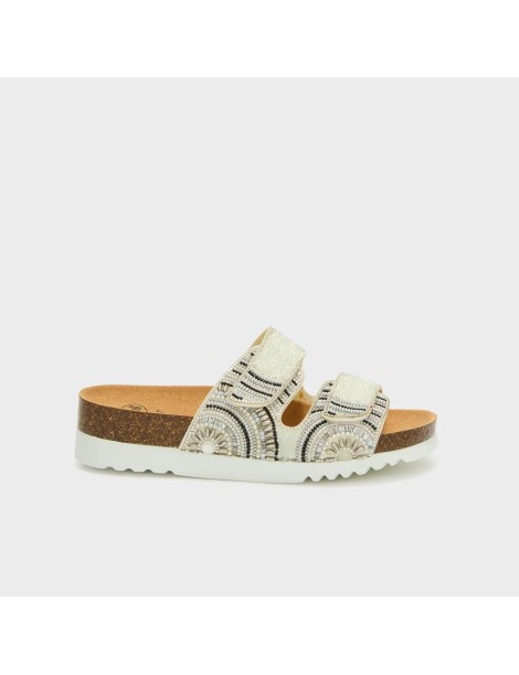 Scholl sabot strace blanc