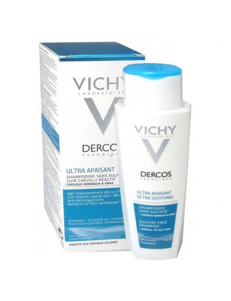 Vichy dercos shampooing ultra apaisant cheveux gras