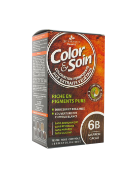 3 chênes color et soins , coloration permanente aux extraits végétaux, 6B