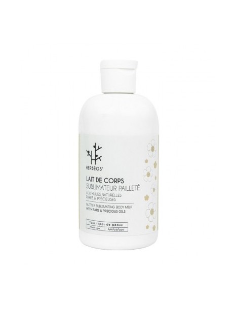 Herbeos lait de corps sublimateur pailleté naturel 250ml